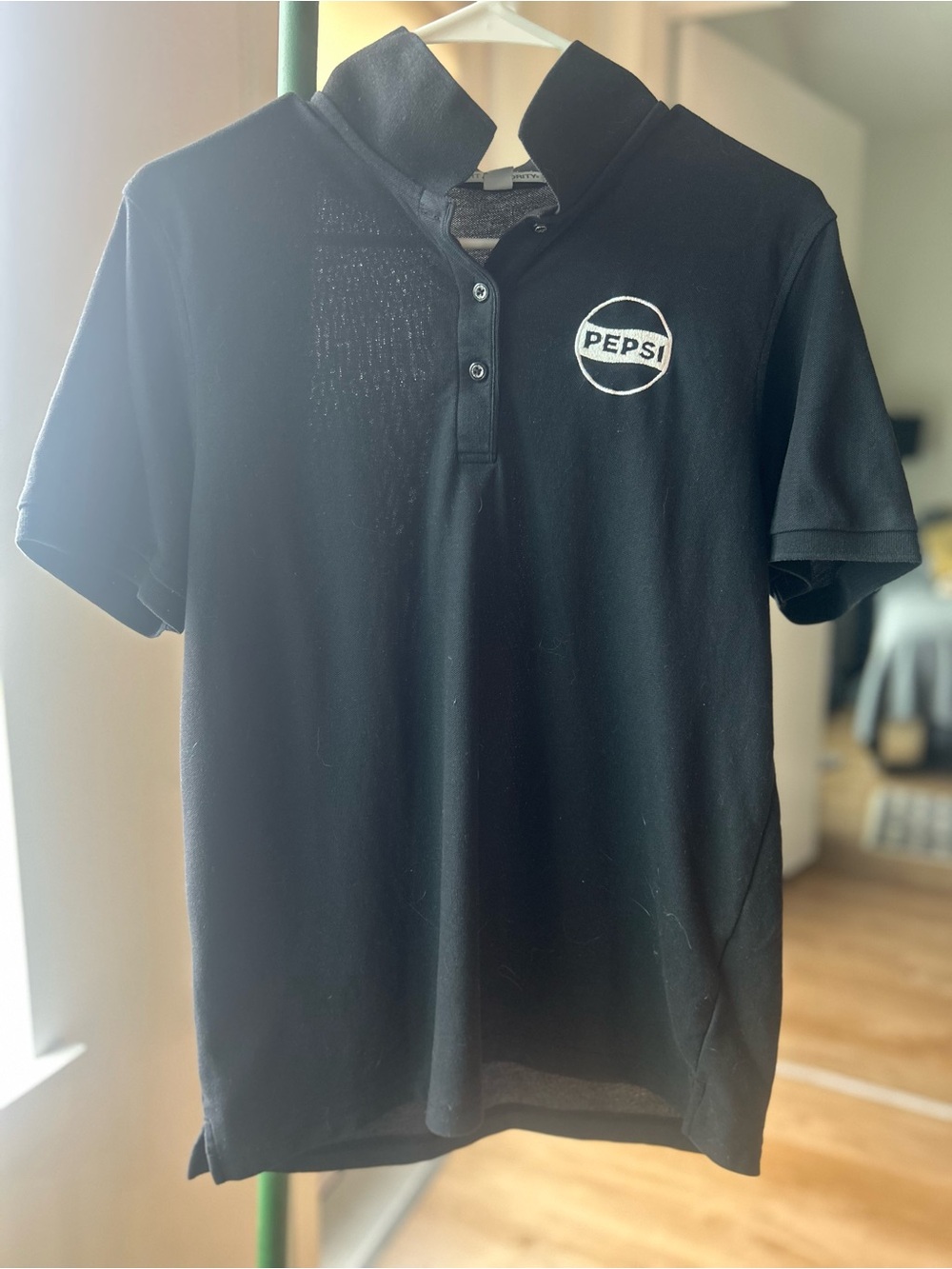 Pepsi Black Polo with White Embroidered Logo